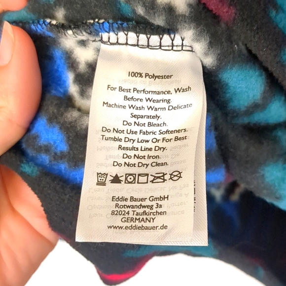 Eddie Bauer Women's Aztec 1/4 Zip Micro Fleece Lightweight Pullover Size Medium - Picture 4 of 10